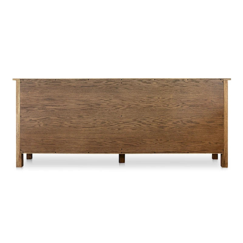 Madia con cassetti, marrone caldo - 78,5 L x 19,76 P x 32 H