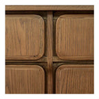 Madia con cassetti, marrone caldo - 78,5 L x 19,76 P x 32 H