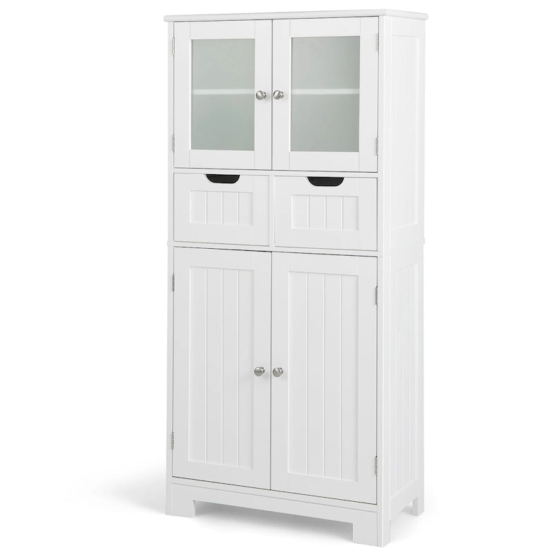 Mobiletto per bagno con 2 cassetti, armadietto da cucina