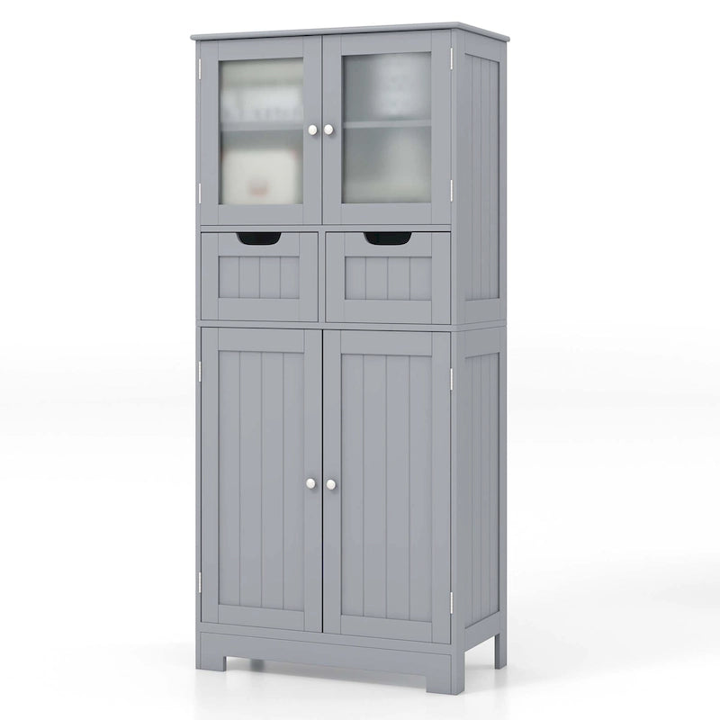 Mobiletto per bagno con 2 cassetti, armadietto da cucina