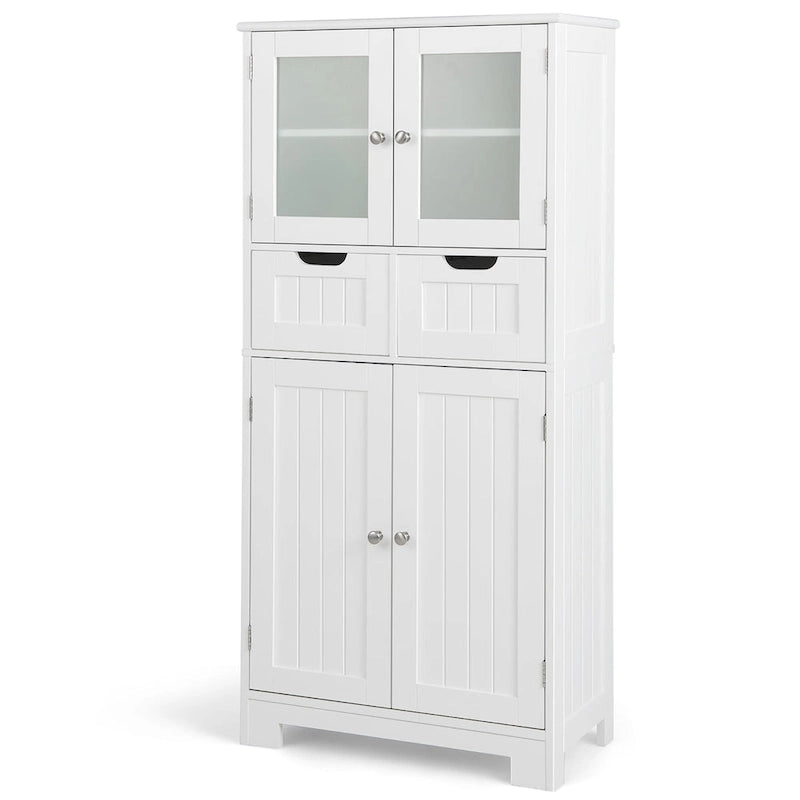 Mobiletto per bagno con 2 cassetti, armadietto da cucina