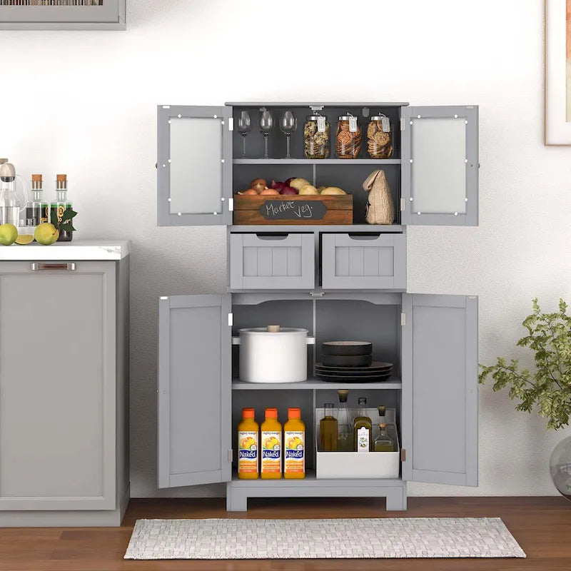 Mobiletto per bagno con 2 cassetti, armadietto da cucina