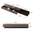 Mobile porta TV/consolle multimediale allungabile con 3 cassetti da 70-110 pollici