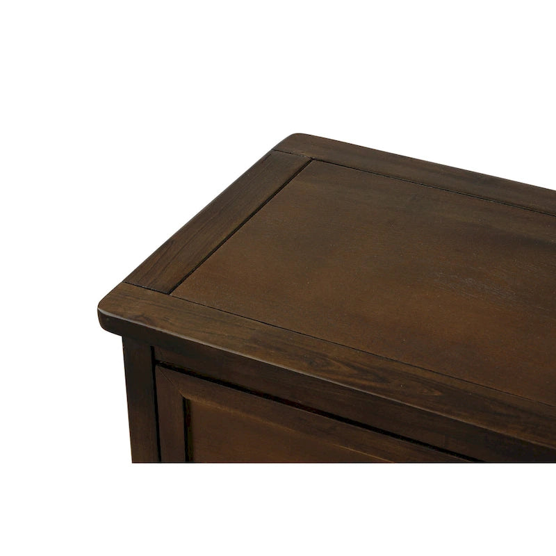 Mobiletto contenitore con 2 cassetti e 4 cestini in rattan classico