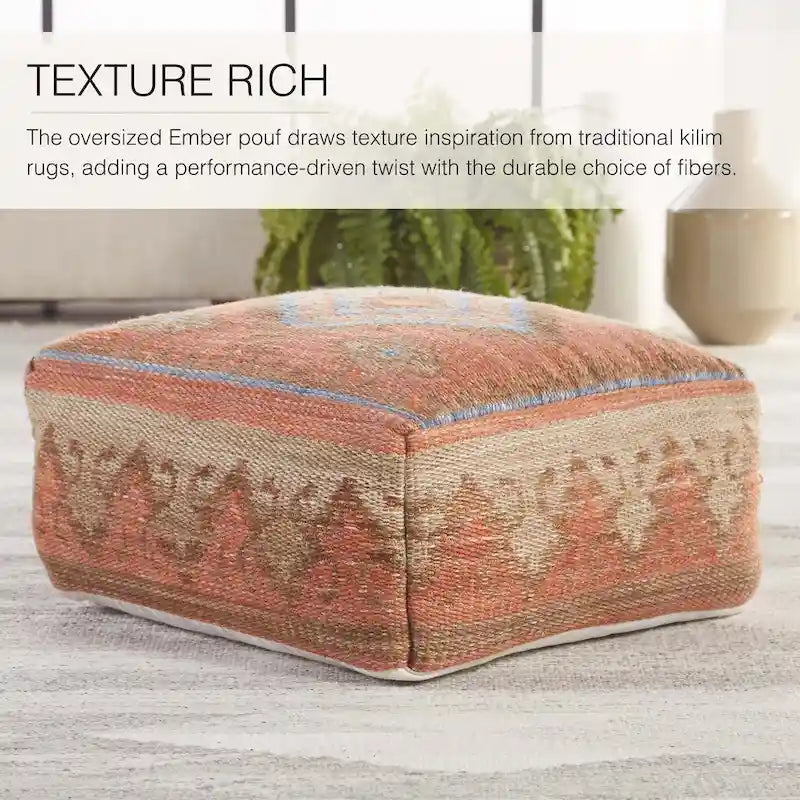 Pouf cubo Tribal per interni ed esterni - 20X20X8