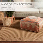 Pouf cubo Tribal per interni ed esterni - 20X20X8