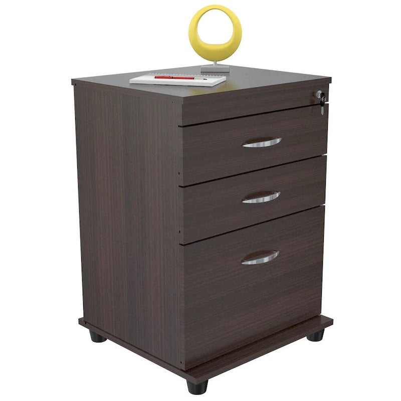 Classificatore a 3 cassetti color espresso