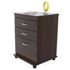 Classificatore a 3 cassetti color espresso