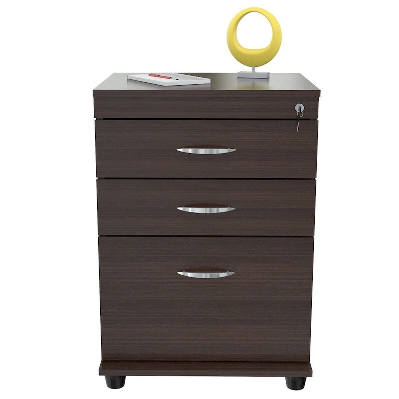 Classificatore a 3 cassetti color espresso
