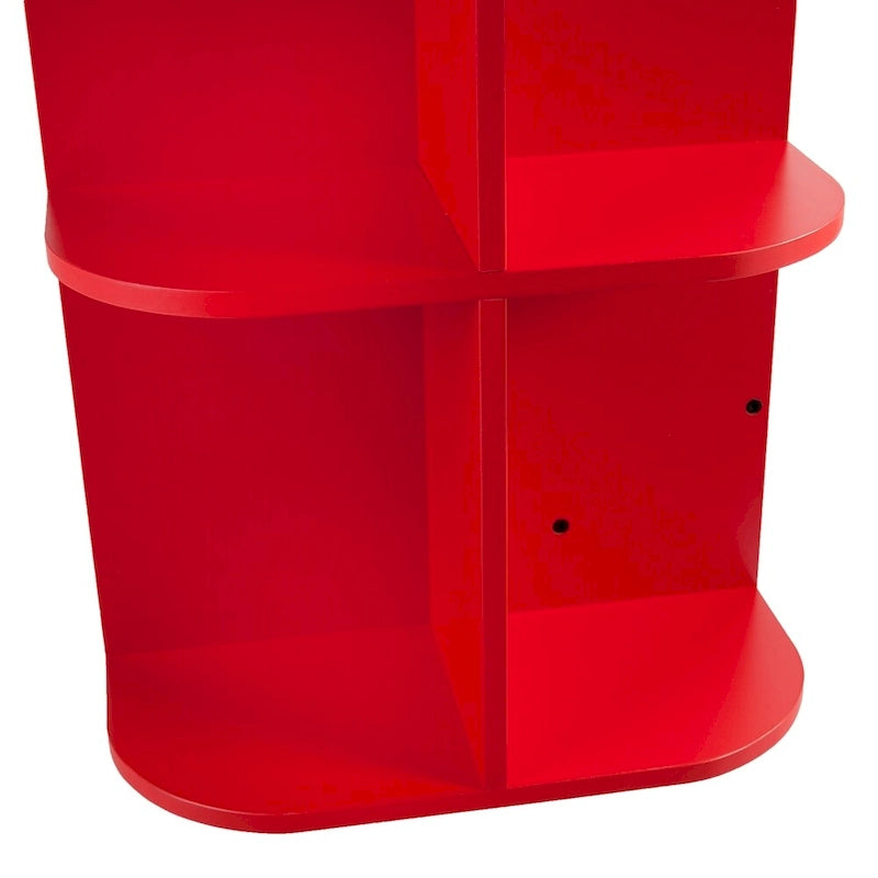 Tavolo da cucito pieghevole con ruote/Stazione artigianale Farmhouse Red