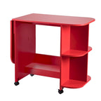 Tavolo da cucito pieghevole con ruote/Stazione artigianale Farmhouse Red