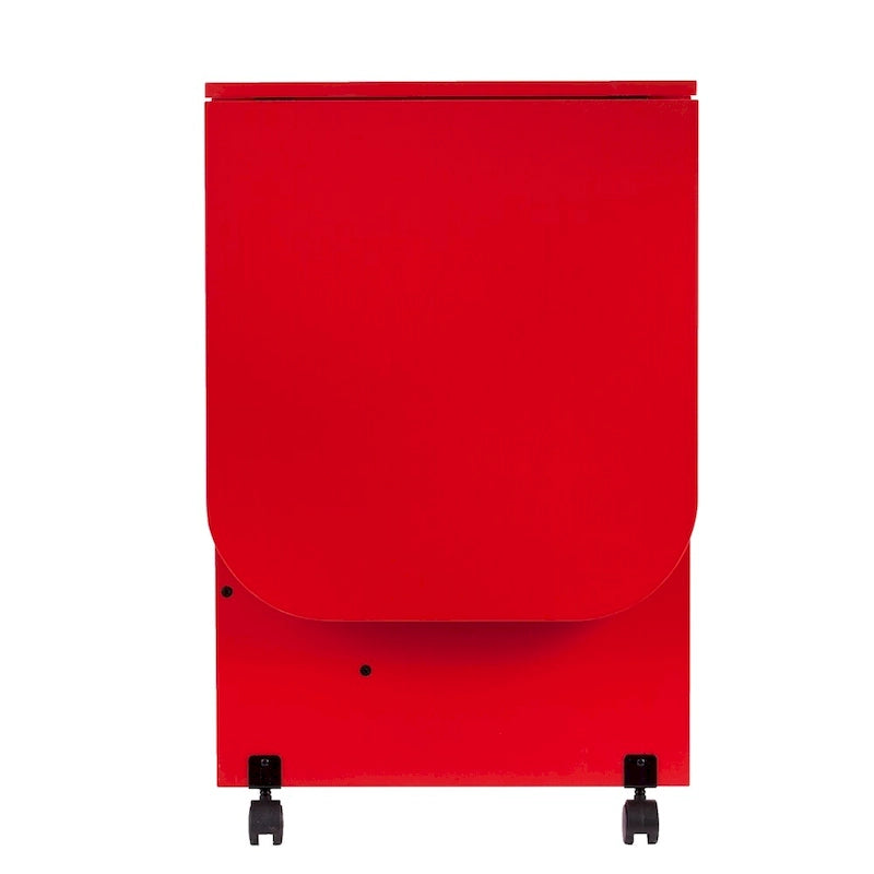 Tavolo da cucito pieghevole con ruote/Stazione artigianale Farmhouse Red