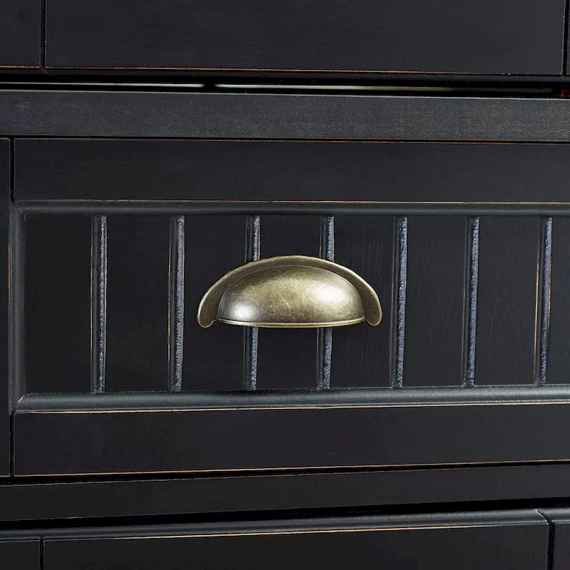 Dispensa da cucina con finitura nera anticata