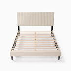 Letto a piattaforma imbottito trapuntato Queen Size