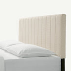 Letto a piattaforma imbottito trapuntato Queen Size