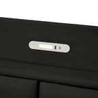 Base letto matrimoniale "Queen Size" flottante con testiera contenitore, letto a piattaforma imbottito moderno con porte USB