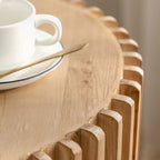 Tavolino da Caffè Cilindrico in Stile Retrò