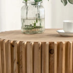 Tavolino da Caffè Cilindrico in Stile Retrò