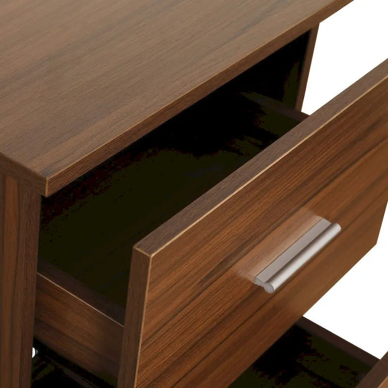 Scrivania a L per ufficio domestico dal design moderno con vani portaoggetti