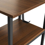 Scrivania a L per ufficio domestico dal design moderno con vani portaoggetti