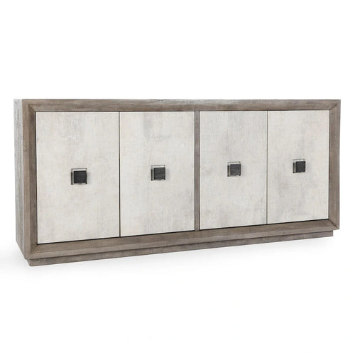 Credenza a buffet grigia invecchiata da 80 pollici
