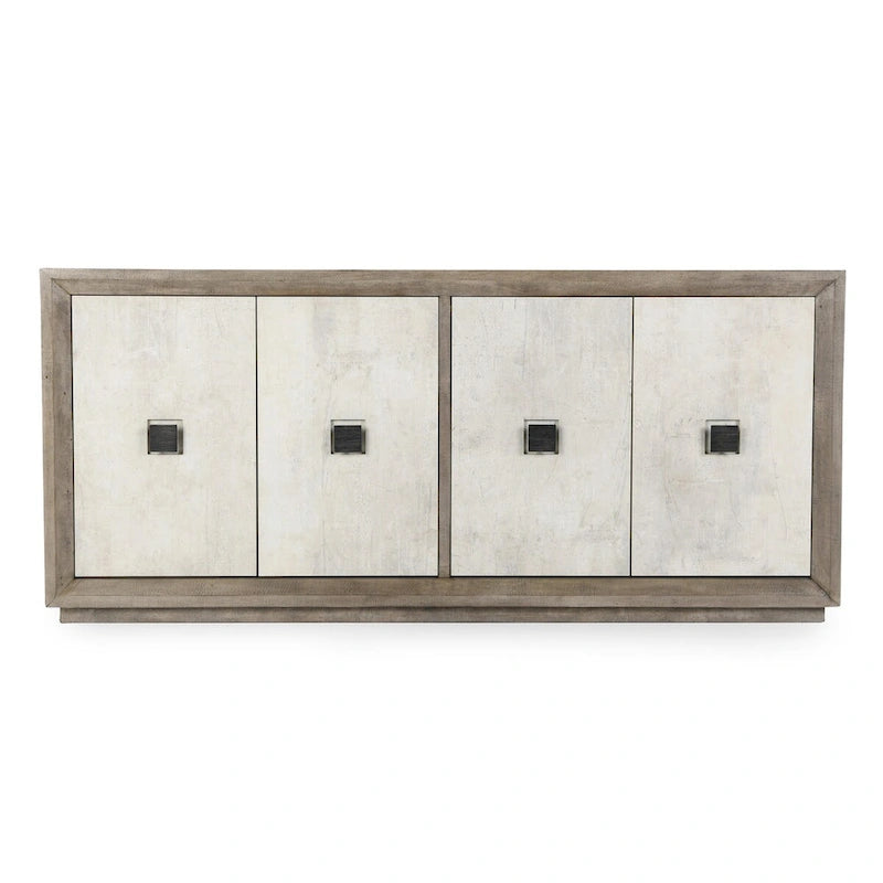 Credenza a buffet grigia invecchiata da 80 pollici