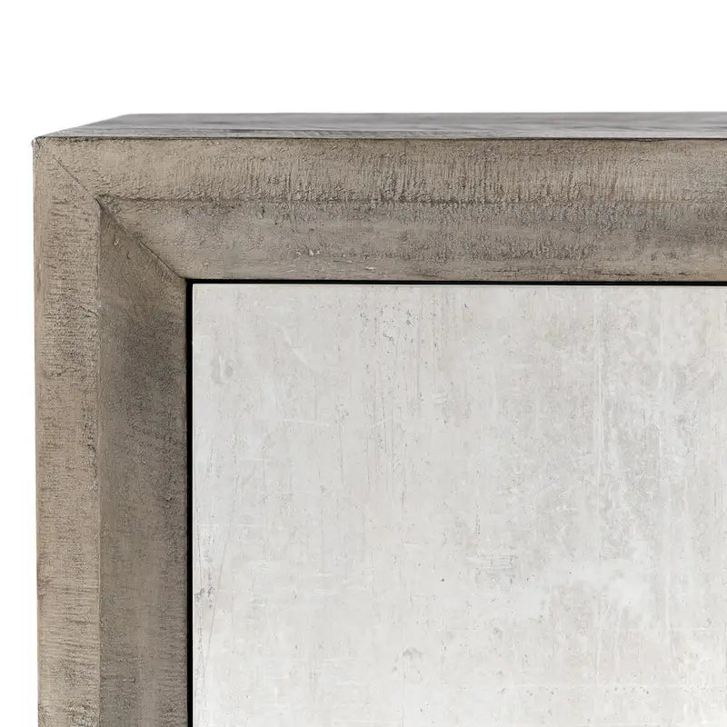 Credenza a buffet grigia invecchiata da 80 pollici