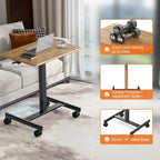Scrivania mobile regolabile in altezza con rotelle