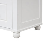 Mobile bagno a colonna in legno alto 61 cm con 1 anta, cassetti e ripiani regolabili